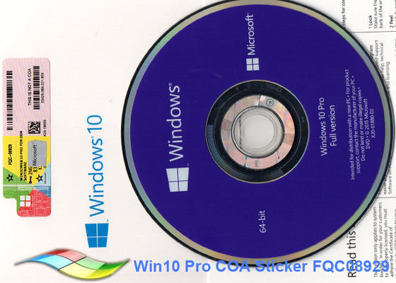 Porcellana il pro autoadesivo dell'OEM di 64bit Microsoft Windows 10 online attiva l'OEM Dvd di Windows 10 fornitore