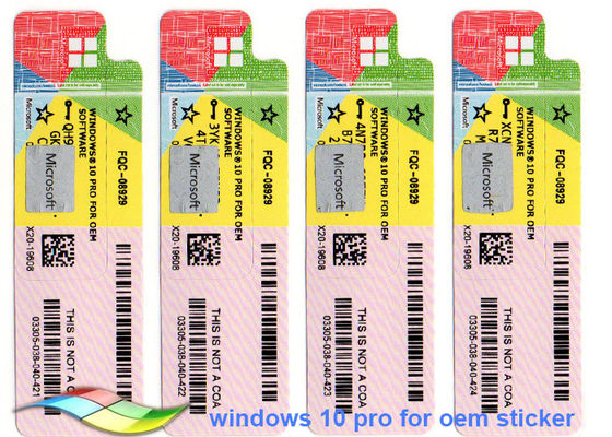 Porcellana Pro chiave completa del Coa di Windows 10 di versione del Coa 64Bit di Microsoft Windows 10 genuini fornitore