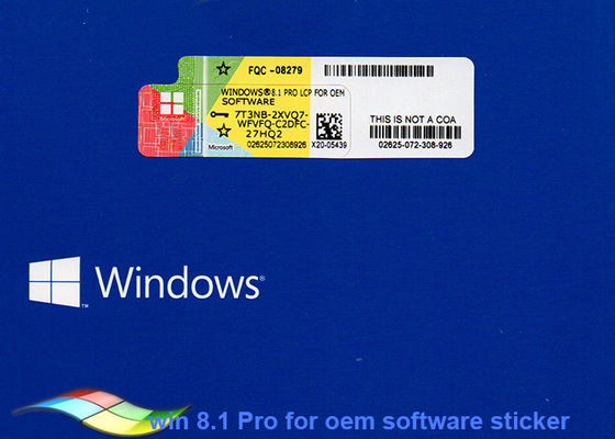 Porcellana Sistema operativo genuino di Microsoft Windows 8,1 per l'autoadesivo del COA fornitore