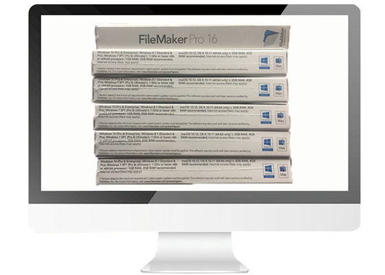 Porcellana Software genuino di FPP del pacchetto MACKINTOSH inglese/francese di Filemaker pro Windows fornitore