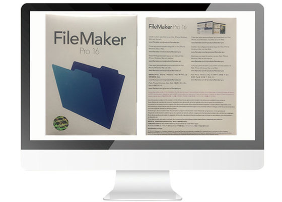 Porcellana La versione completa Filemaker pro per il mackintosh/scatola al minuto V16 di vittoria online attiva fornitore
