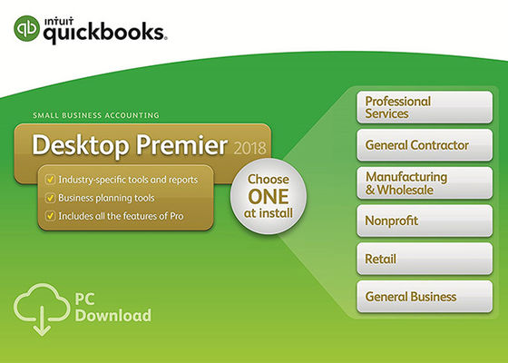 Porcellana Primo ministro genuino 2018 del desktop 2017 di 100% QuickBooks con l'utente dell'edizione 5 di industria fornitore