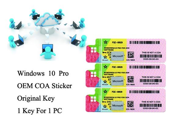 Porcellana Software completo chiave di versione dei sistemi operativi 32bit/64bit del prodotto autentico di Windows 10 COA X20 fornitore