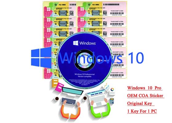Porcellana 32/64 di COA X20 di vittoria 10 chiave dell'autoadesivo del prodotto di Windows 10 del bit pro online attiva fornitore