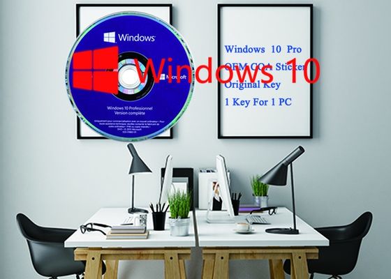 Porcellana Microsoft vince 10 la pro attivazione chiave di DVD + dell'OEM dell'autoadesivo 64bit del software di chiave del prodotto online, pro DVD di Microsoft Windows 10 fornitore