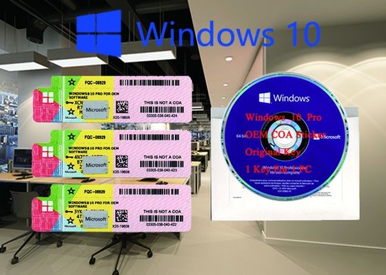 Porcellana Pro bit x del COA 32 di Windows 10 genuini una multi lingua FQC 08929 di 64 bit fornitore