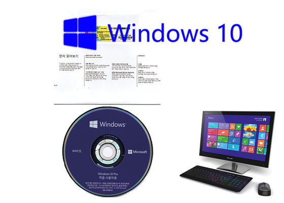 Porcellana Attivazione completa di versione di pro dell'OEM di Microsoft Windows 10 dell'autoadesivo 64Bit della licenza lingua coreana del software online fornitore