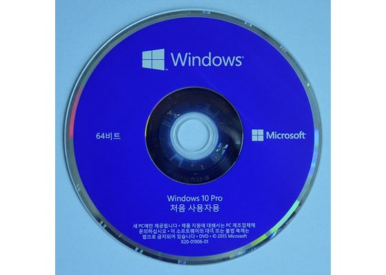 Porcellana Dell'OEM dell'autoadesivo di versione pro Dvd multi lingua di Microsoft Windows 10 pieni fornitore
