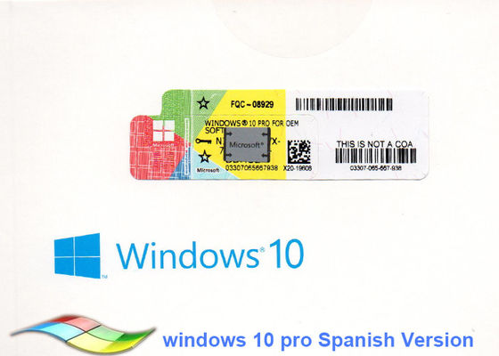 Porcellana Autoadesivo genuino del Coa dell'OEM del professionista di Windows 10 del computer portatile una garanzia da 1 anno fornitore