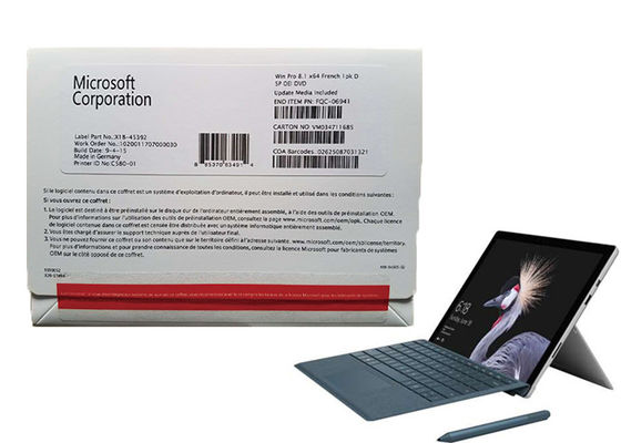 Porcellana Chiave del prodotto del Pro Pack di Windows 8,1 di originale di 100% fornitore