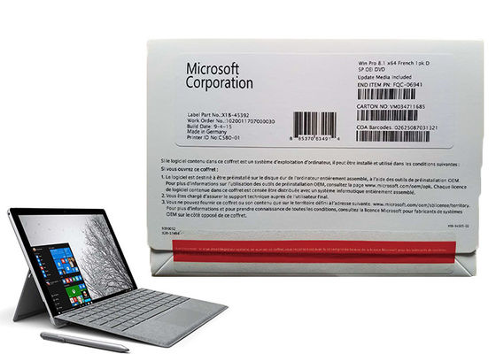 Porcellana Bit 64 di vittoria 8,1 pieni di versione del Pro Pack di Microsoft Windows 8,1 pro fornitore