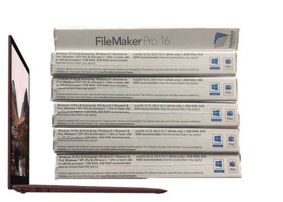 Porcellana Pacchetto al minuto HL2C2ZM/A della scatola FileMaker pro 16 originali di 100% per il MACKINTOSH fornitore