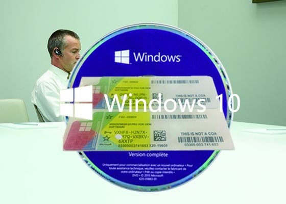 Porcellana Win10 originali si dirigono l'attivazione genuina della licenza del   del pacchetto dell'OEM di DVD del bit di chiave 64 dell'OEM fornitore