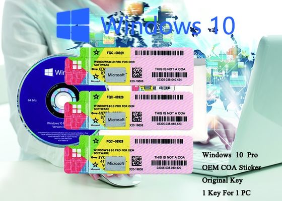 Porcellana 100% Windows autentico 10 pro sistemi del bit dell'autoadesivo 64 del COA online attiva fornitore