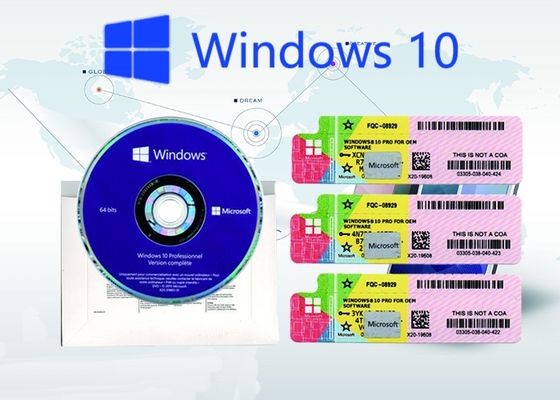 Porcellana Pro chiave genuina del prodotto di Windows 10, codice chiave di attivazione online al minuto della licenza fornitore