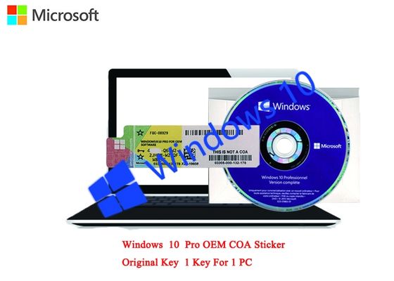 Porcellana Attivazione online di lingua tedesca 64bit del pro autoadesivo del COA di Microsoft Windows 10 per il computer fornitore