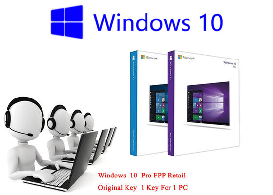 Porcellana Il 32 bit domestico/64 bit di affari di Windows 10 FPP vende al dettaglio la chiave originale della scatola per il computer fornitore