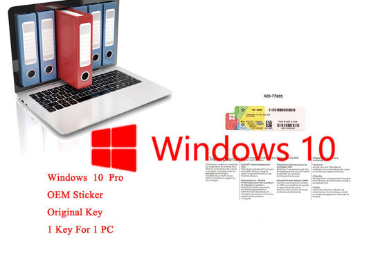 Porcellana Il pro OEM di Microsoft Windows 10 originali che imballa la licenza francese 64bit del COA di DVD online attiva fornitore